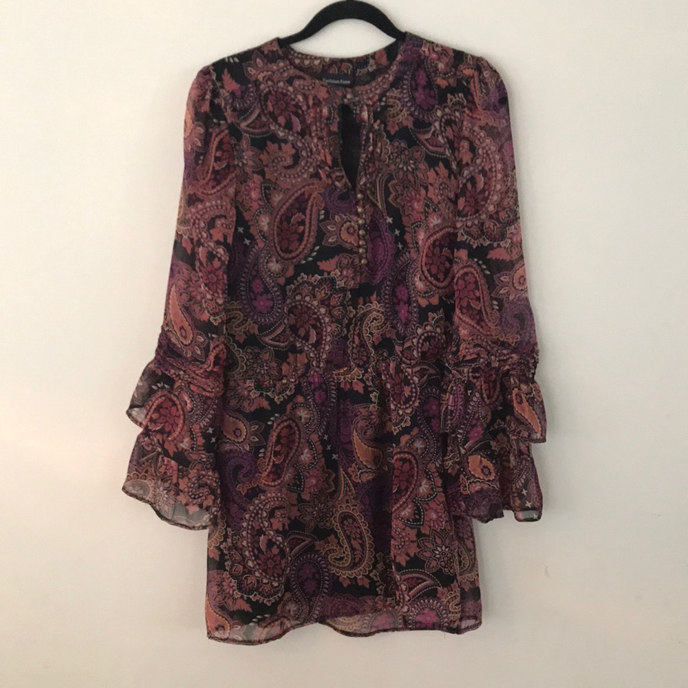 Boho mini dress
